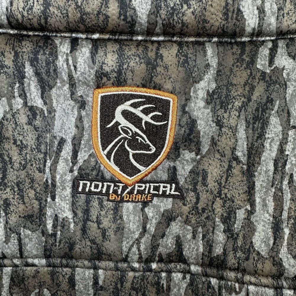 Drake Non-Typical Silencer Full Zip Jacket Mossy Oak Bottomland Mens Size 3XL - Picture 12 of 14